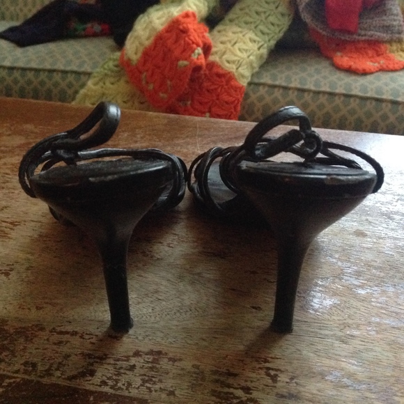 Steve Madden Danzel Birdcage Pump Black Leather - Sz 8 - Picture 9 of 15